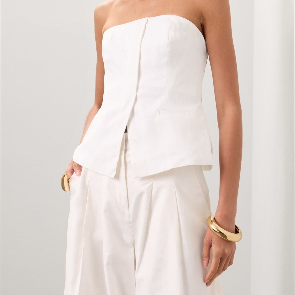 A.L.C RENEE TOP - WHITE SIZE 6 (PREOWNED)